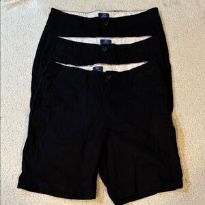George Men's Black Flat Front Shorts